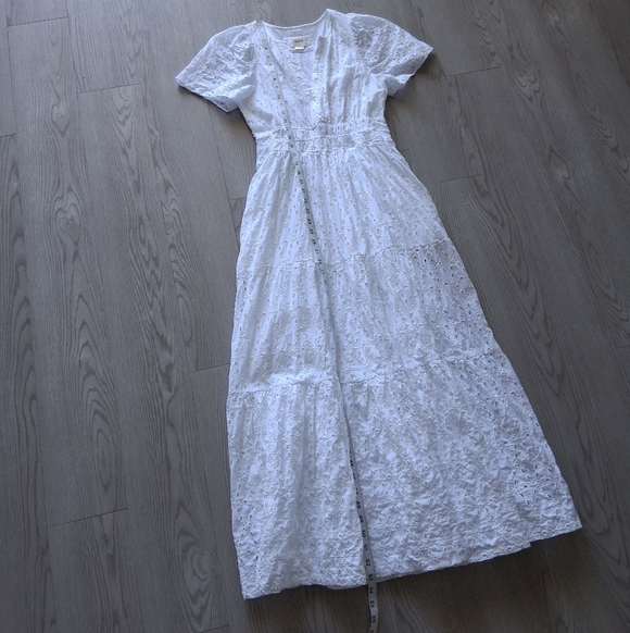 Anthropologie The Somerset Maxi Dress In White Eyelet - Picture 14 of 16